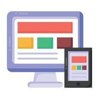 web design responsivo vetor