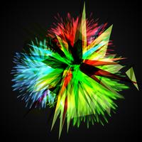 Explode colorido / flores, ilustração vetorial vetor
