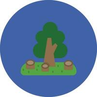 ícone de vetor de desmatamento