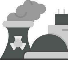 ícone de vetor de poluição nuclear