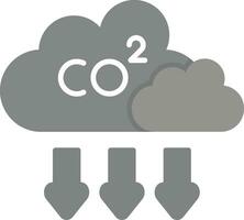 ícone de vetor de dióxido de carbono