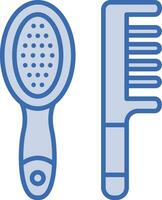 ícone de vetor de escova de cabelo