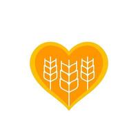 trigo, logotipo de vetor de agricultura