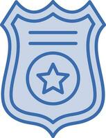 ícone do vetor distintivo da polícia