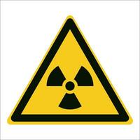 iso 7010 registrado segurança sinais símbolo pictograma advertências Cuidado Perigo radioativo material ou ionizante radiação vetor