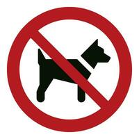 iso 7010 registrado segurança sinais símbolo pictograma advertências Cuidado Perigo proibição não cachorros animal animal vetor