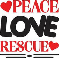paz amor resgate vetor