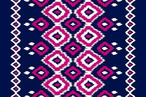 tapete étnico tribal arte padrão. padrão sem emenda de ikat étnico. estilo americano, mexicano. vetor