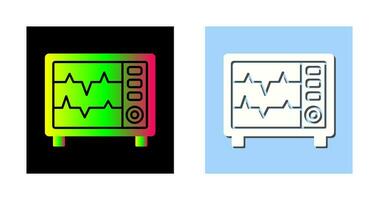 ícone de vetor de monitor de frequência cardíaca