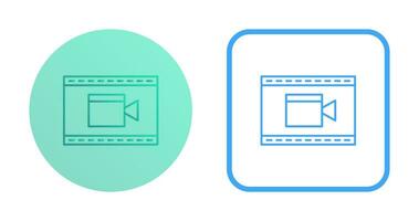 ícone exclusivo de vetor de vídeo e animação