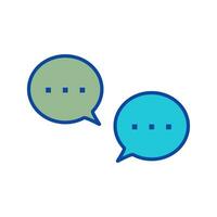 ícone de vetor de bolhas de conversa exclusivo