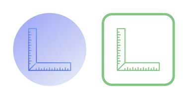 ícone de vetor de régua quadrada