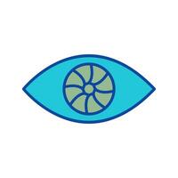 ícone de vetor de olho exclusivo