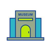 ícone de vetor de construção de museu