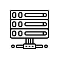 servidor linha ícone. vetor ícone para seu local na rede Internet, móvel, apresentação, e logotipo Projeto.