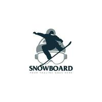 snowboard logotipo vetor