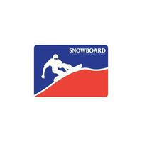 snowboard logotipo vetor