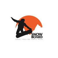 snowboard logotipo vetor