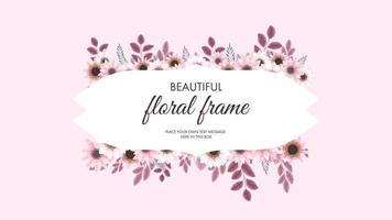 design de ornamento floral - convite ou cartão de felicitações para decoração de casamento vetor