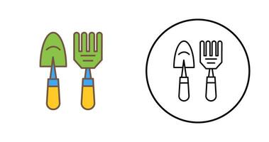 ícone de vetor de ferramentas de jardinagem