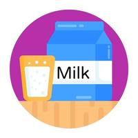 embalagem de leite e bebida vetor