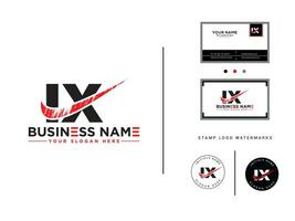 tipografia ix escova logotipo, mão desenhado estilo ix logotipo carta Projeto vetor