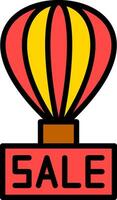 venda quente ar balão vetor ícone Projeto