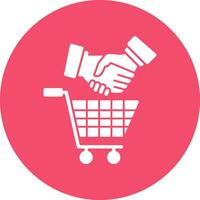 compras aperto de mão vetor ícone Projeto