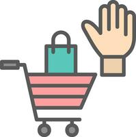 compras Alto cinco vetor ícone Projeto