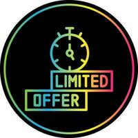 limitado Tempo oferta vetor ícone Projeto