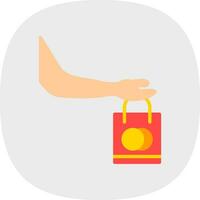 compras mão vetor ícone Projeto