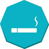 ícone de vetor de cigarro aceso exclusivo