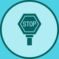 ícone de vetor de sinal de parada