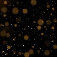 bokeh ouro brilhante estrelas douradas e prateadas cintilantes vetor