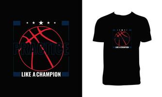 criativo basquetebol vetor t camisa Projeto.