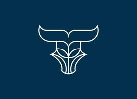 criativo touro logotipo Projeto vetor
