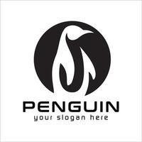 pinguim logotipo modelo, pinguim logotipo elemento, pinguim logotipo vetor