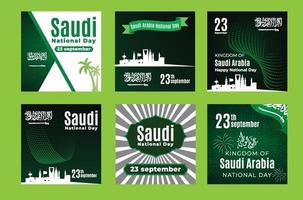 dia nacional da arábia saudita em 23 de setembro. feliz Dia da Independência. vetor