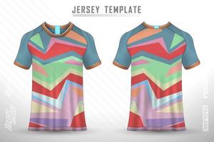 jérsei de esportes e t-shirt modelo esportes jersey design vetor maquete.