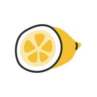limão. ilustração vetorial em um estilo doodle plano vetor