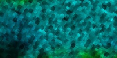 pano de fundo vector azul claro com hexágonos.