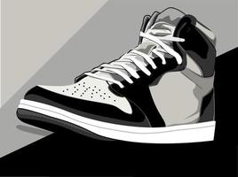 ilustração em vetor de sapatos, tênis, botas