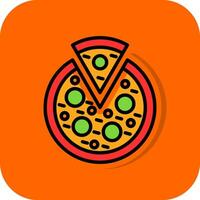 vegetariano pizza vetor ícone Projeto