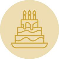 design de ícone de vetor de bolo de chocolate