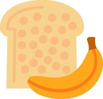 design de ícone de vetor de pão de banana