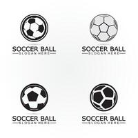 futebol bola logotipo Projeto ícone vetor