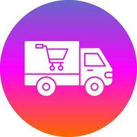 compras Entrega caminhão vetor ícone Projeto
