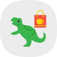 compras dinossauro vetor ícone Projeto