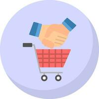 compras aperto de mão vetor ícone Projeto