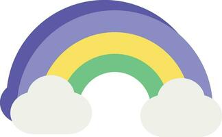 arco Iris v plano ícones Projeto estilo vetor